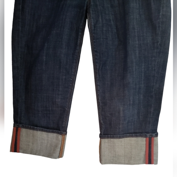 7 For All Mankind Crop/Capri Mia Jeans Size 30 EUC Dark Wash Jeans - Picture 2 of 9